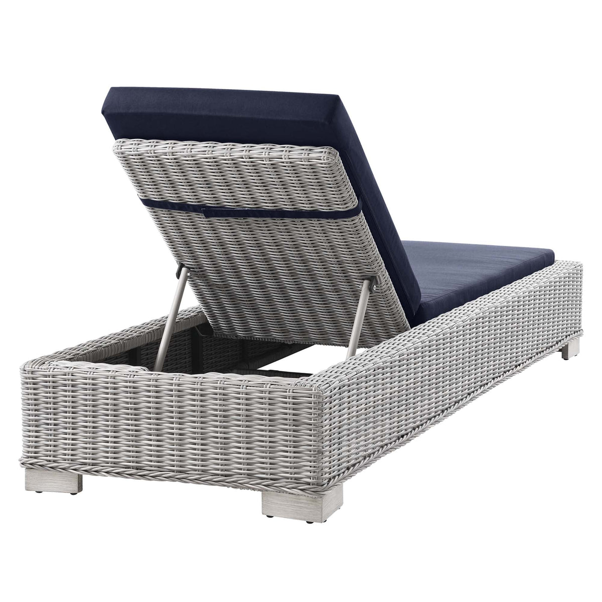 Conway Outdoor Wicker Rattan Chaise Lounge