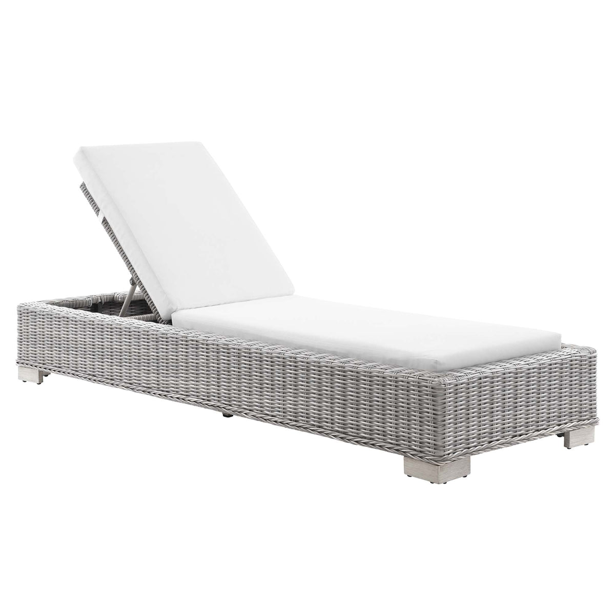 Conway Outdoor Wicker Rattan Chaise Lounge