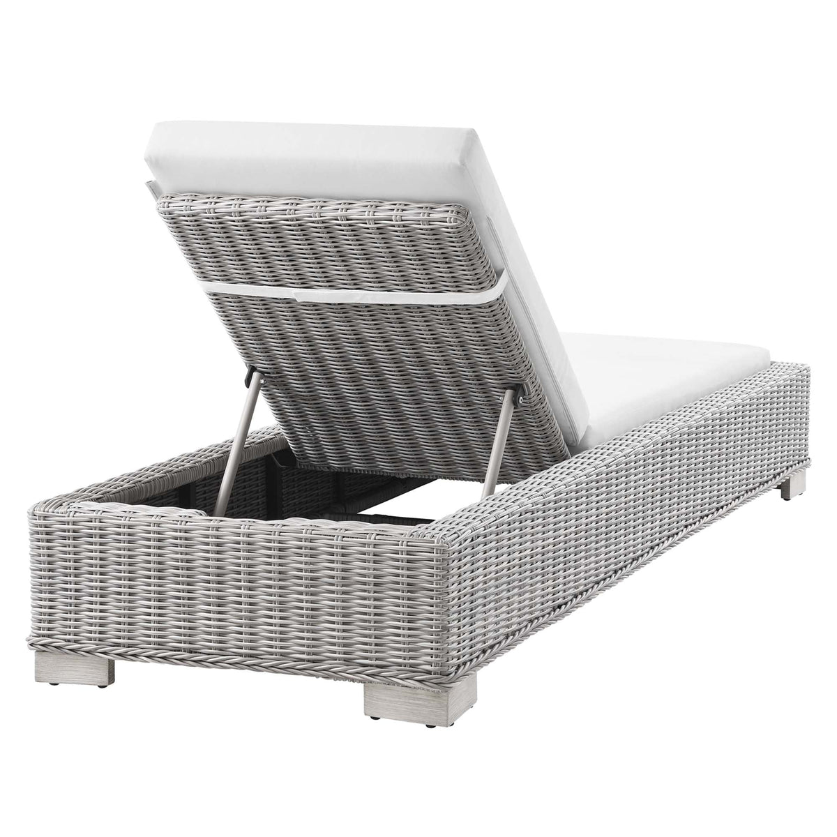 Conway Outdoor Wicker Rattan Chaise Lounge
