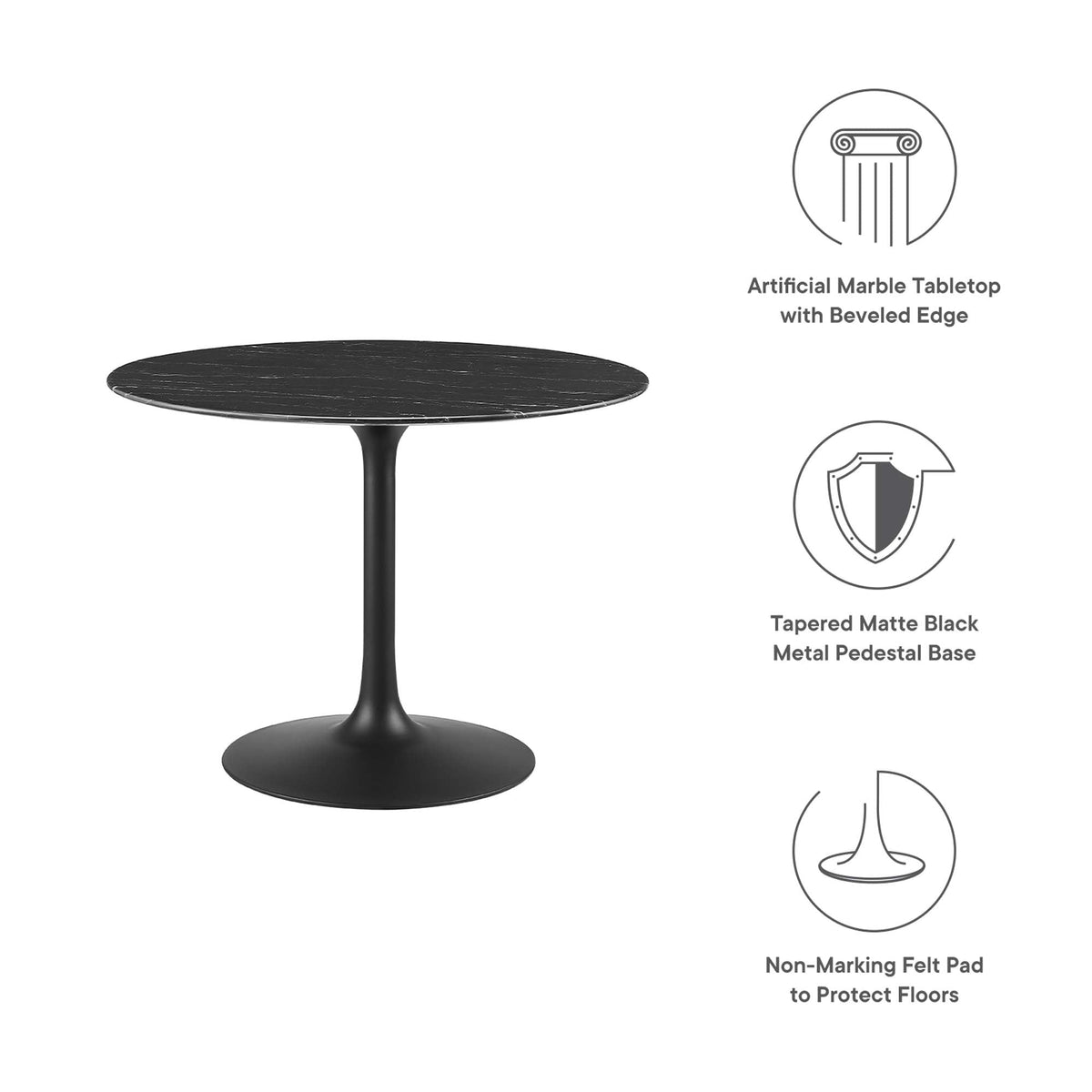 Lippa Round 40" Dining Table - view 34