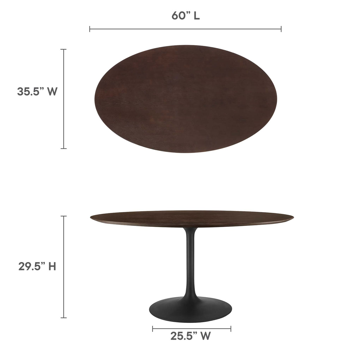 Lippa Oval Wood Dining Table