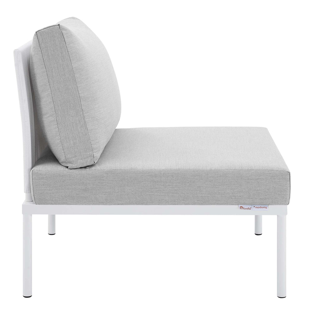 Harmony Sunbrella® Outdoor Aluminum Armless Chair