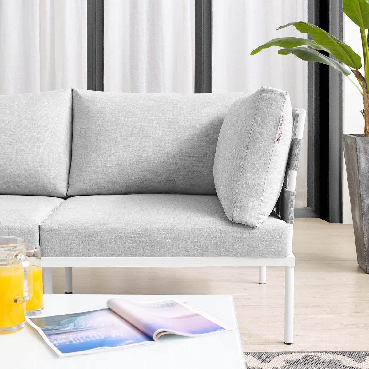 Harmony Sunbrella® Outdoor Aluminum Loveseat