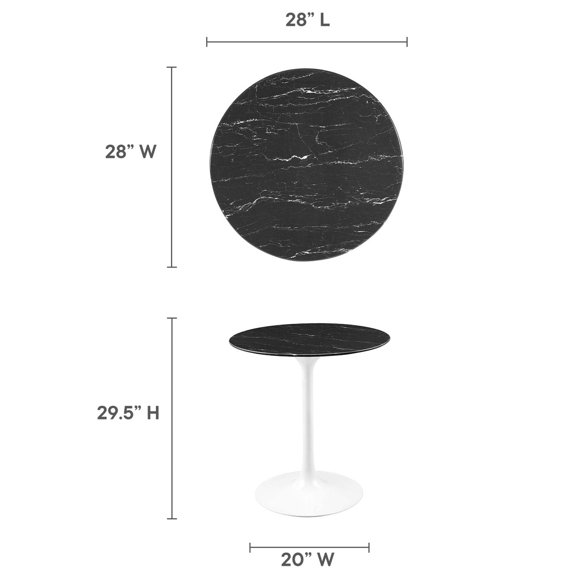 Lippa Round 28" Dining Table