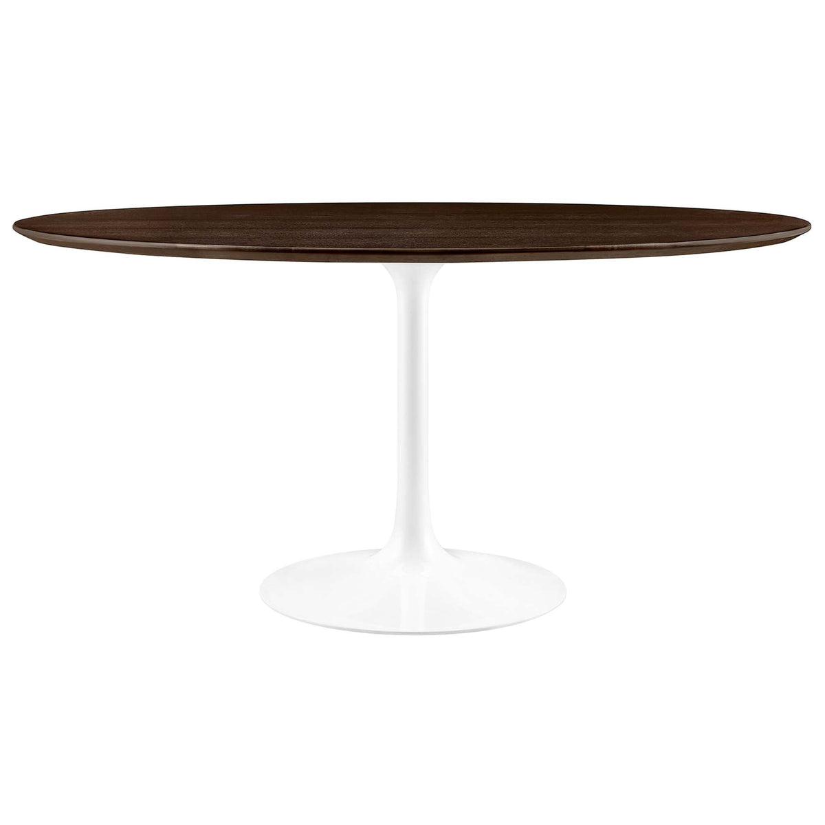 Lippa Round 60" Dining Table, Wood, White Cherry Walnut - view 1
