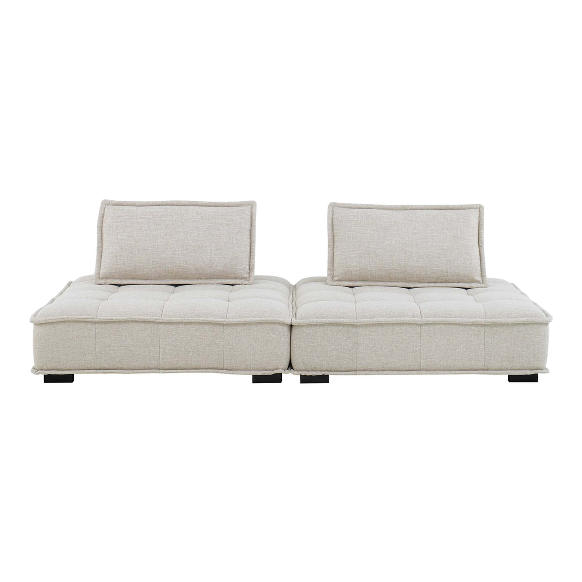 Saunter 2-Piece Tufted Fabric Fabric Loveseat - view 3