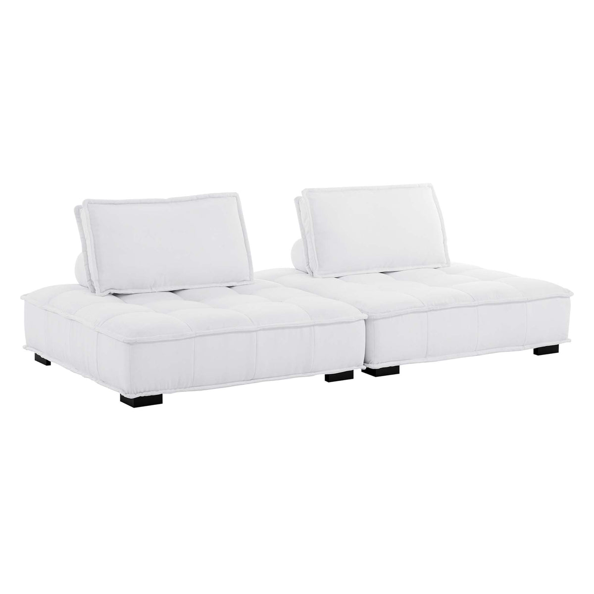 Saunter 2-Piece Tufted Fabric Fabric Loveseat - view 2