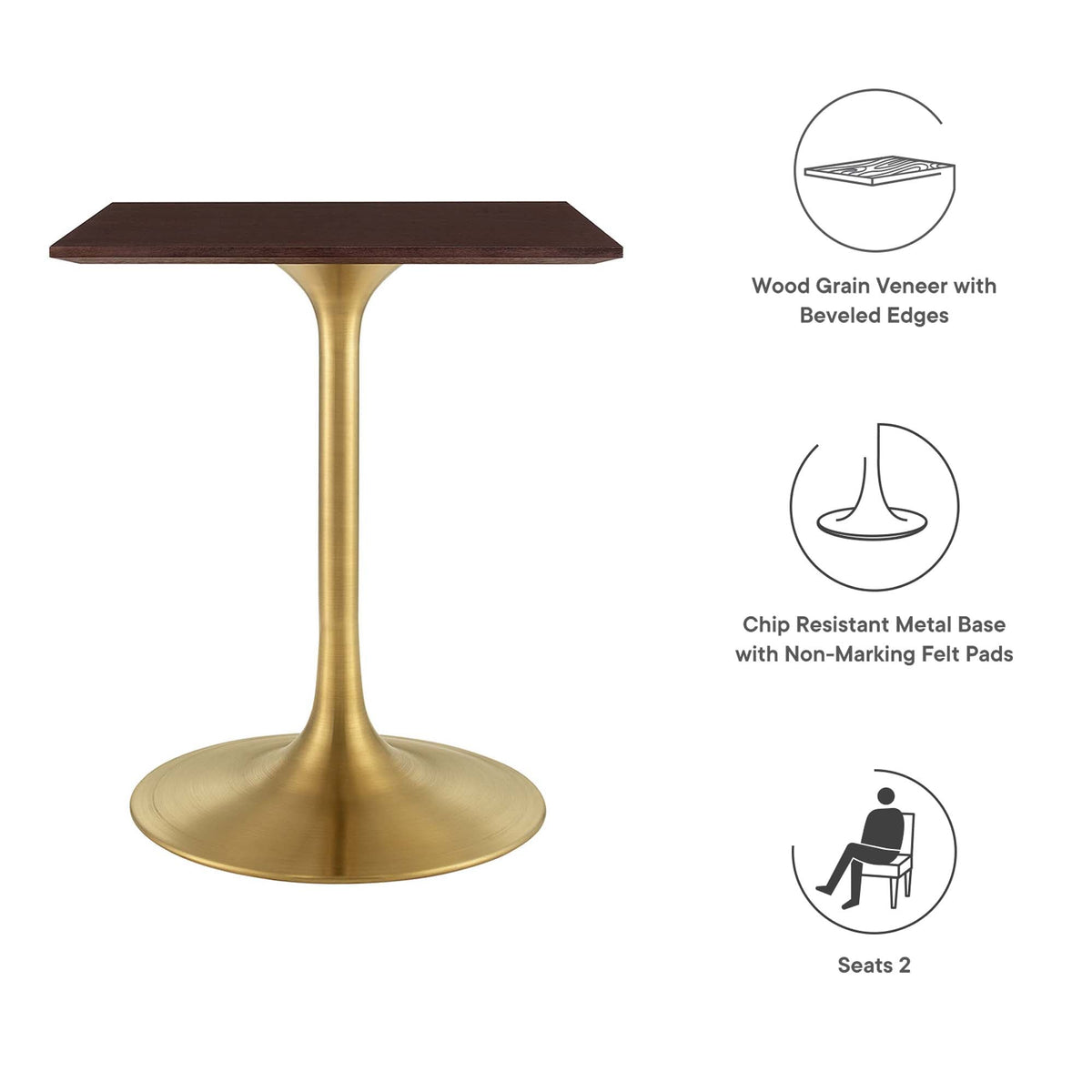 Lippa Square Wood Dining Table