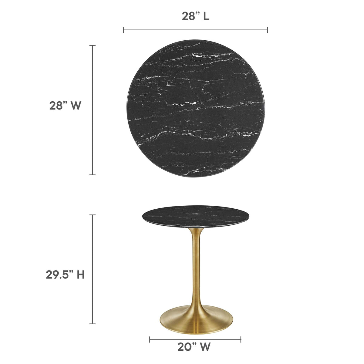 Lippa Round 28" Dining Table