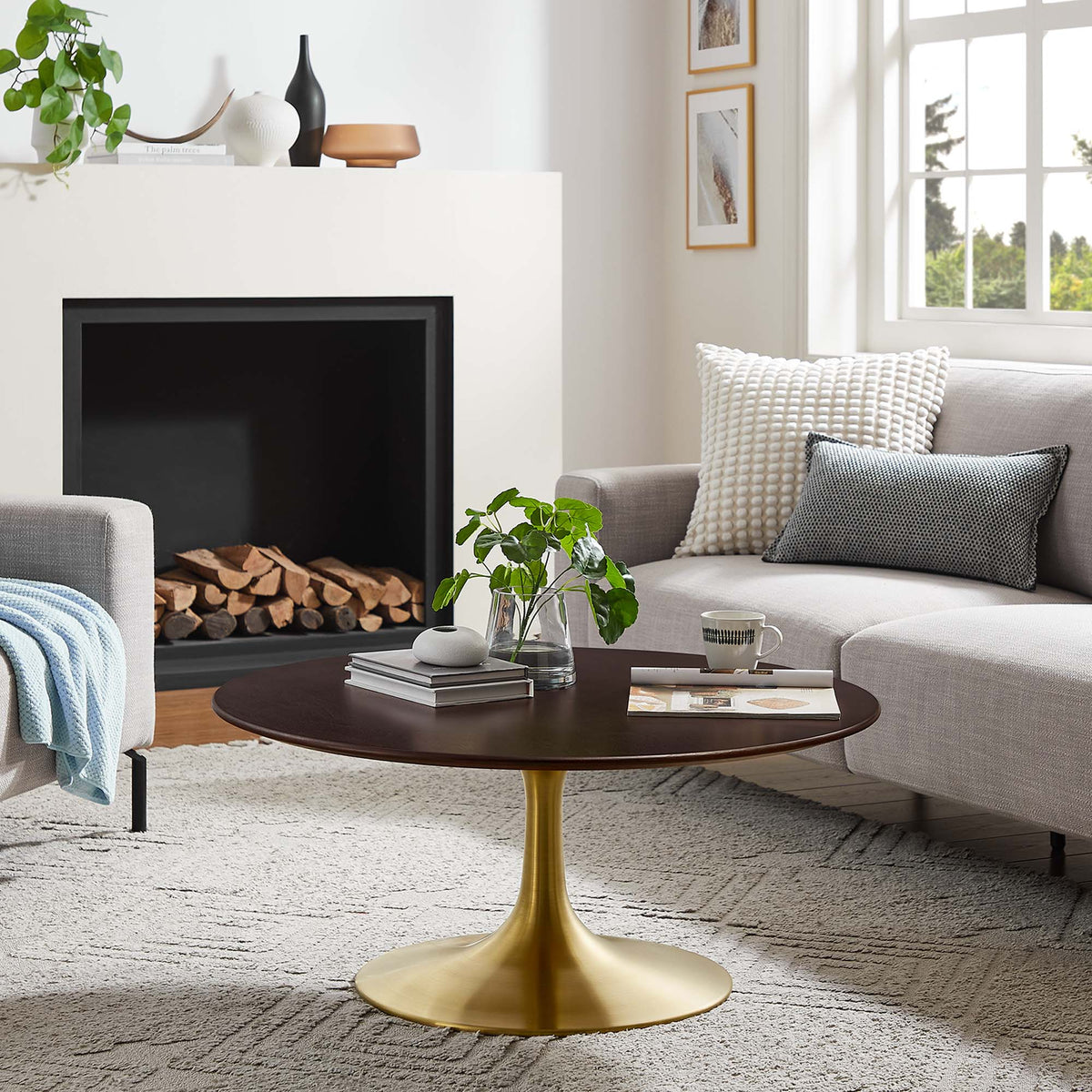 Lippa Round Wood Coffee Table