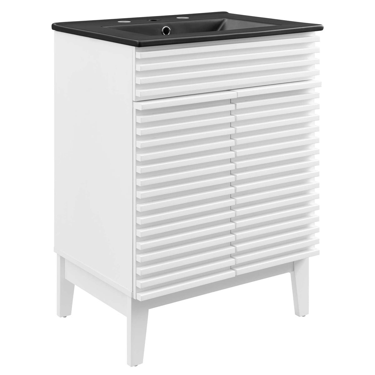 Render Bathroom Vanity with Black Basin Included