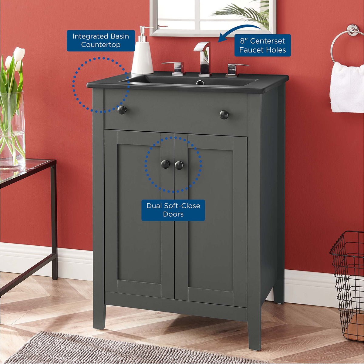 Nantucket Bathroom Vanity Basin Included