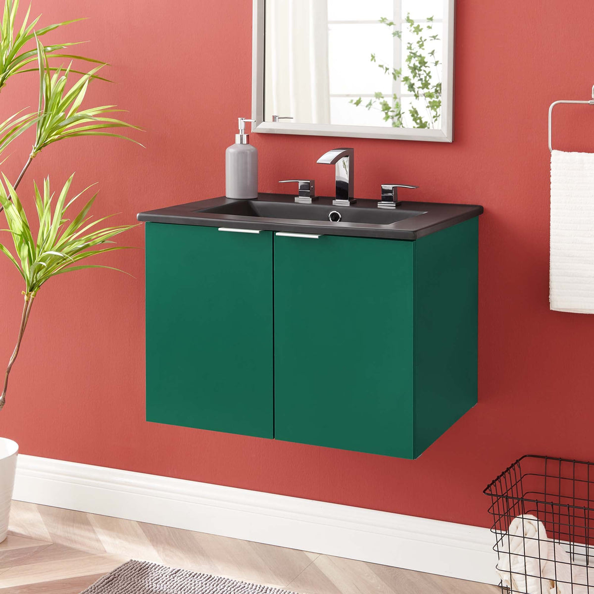 Maybelle Wall-Mount Bathroom Vanity Basin Included