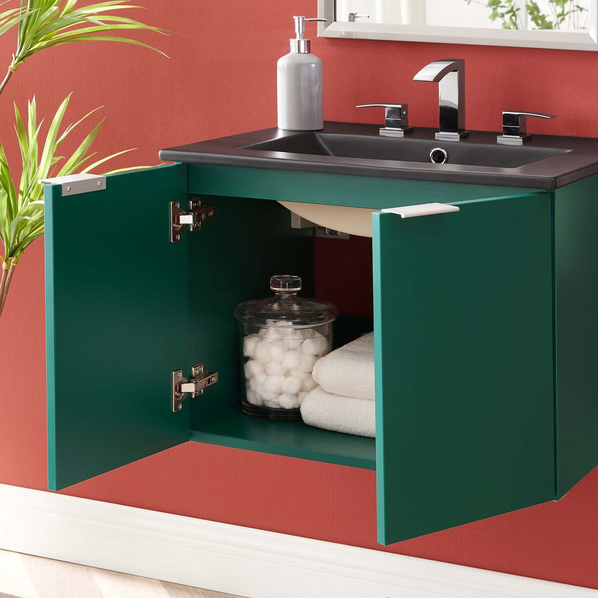 Maybelle Wall-Mount Bathroom Vanity Basin Included