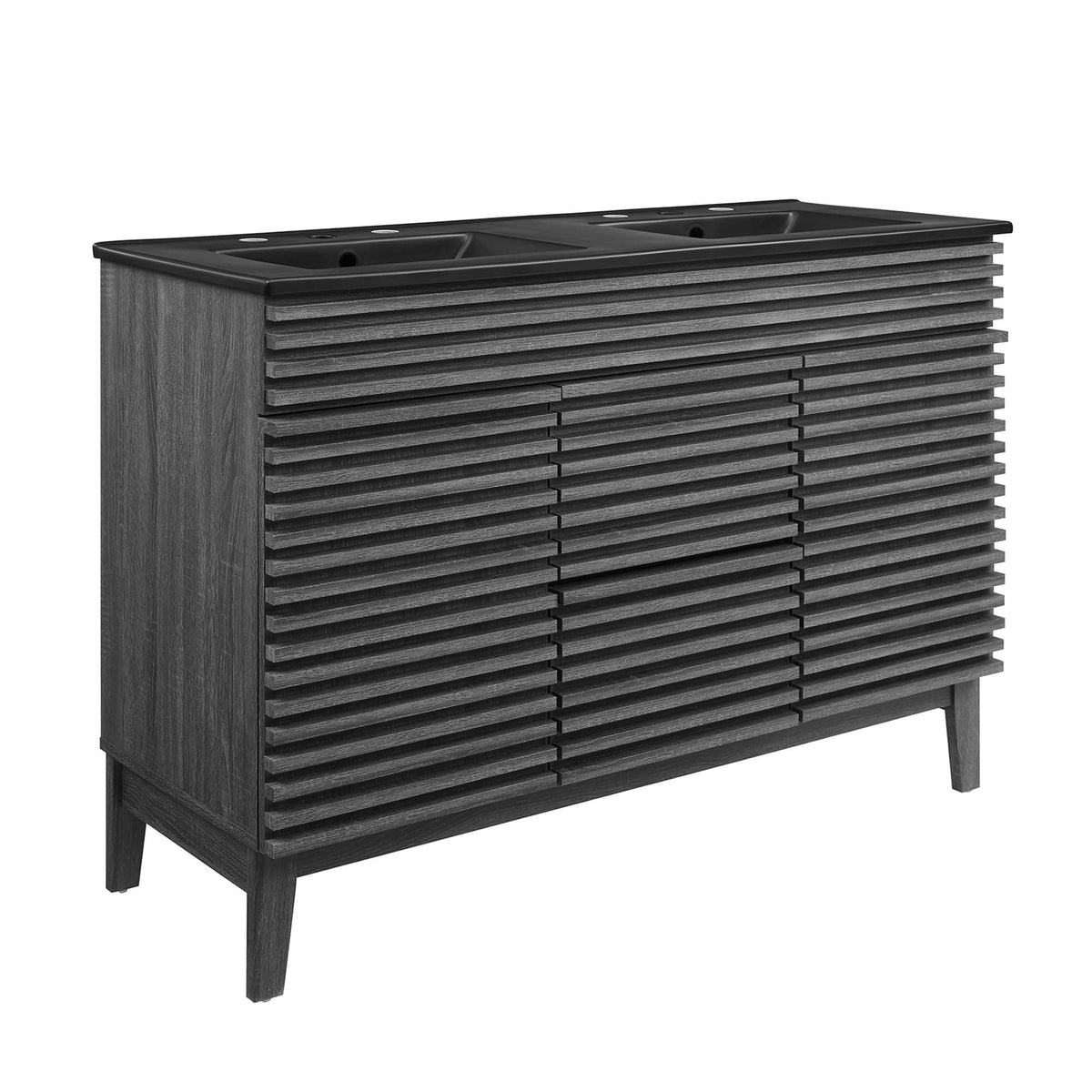 Render 48" Bathroom  Vanity with Black Basin Included - view 2