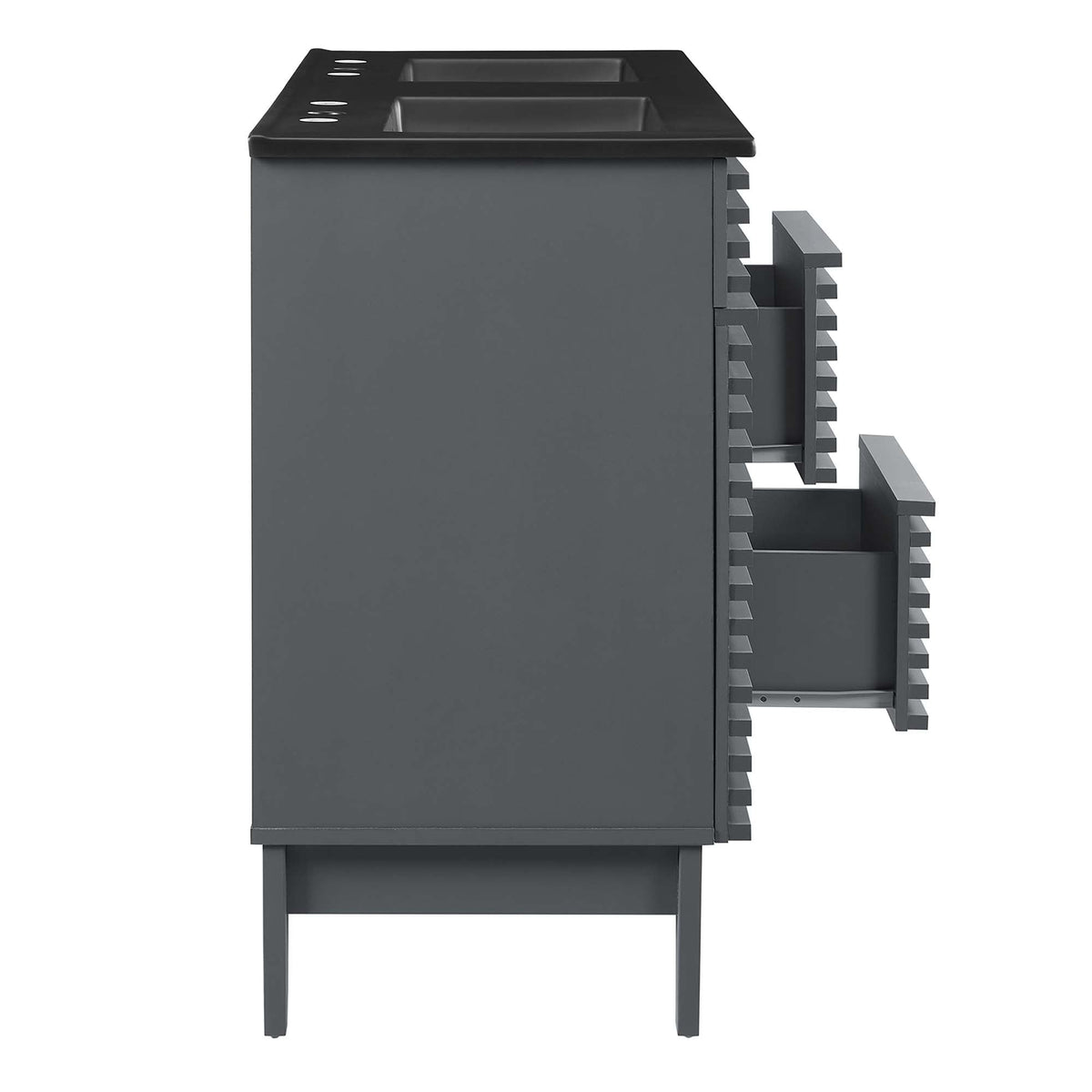 Render 48" Bathroom  Vanity with Black Basin Included - view 21