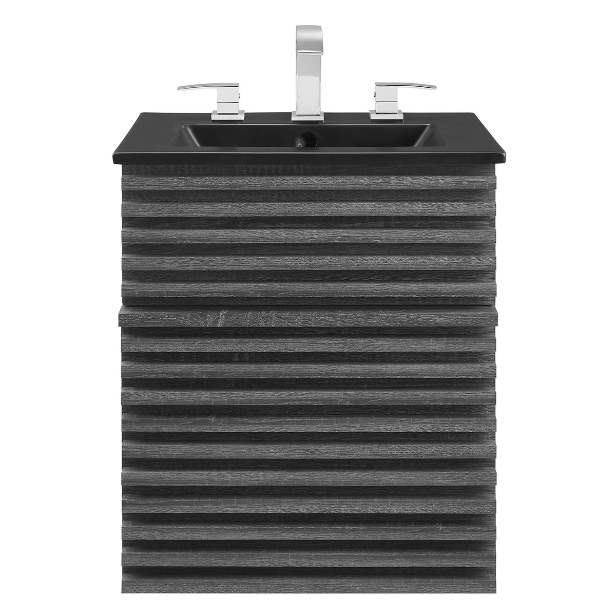 Render Wall-Mount Bathroom Vanity with Black Basin Included