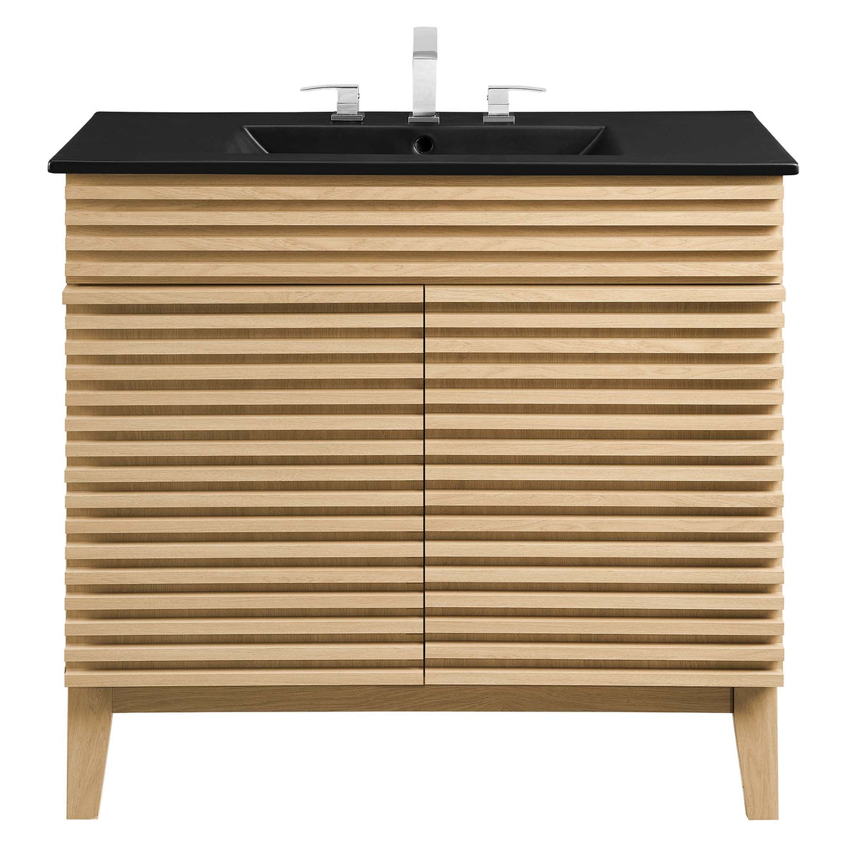 Render Bathroom Vanity with Black Basin Included