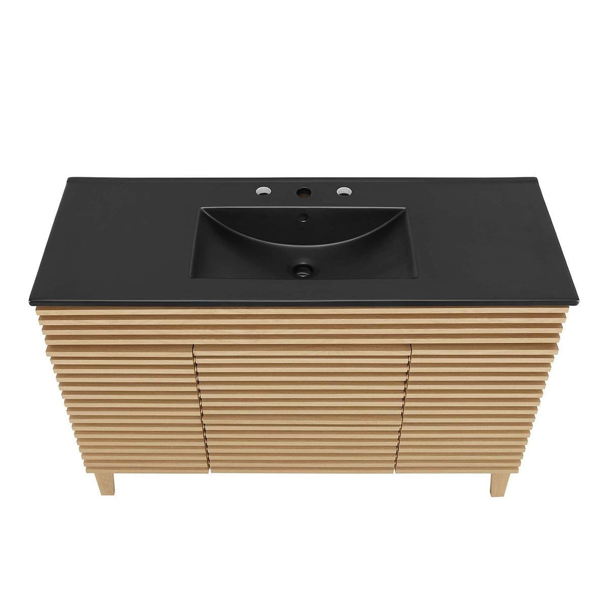 Render 48" Bathroom  Vanity with Black Basin Included - view 51