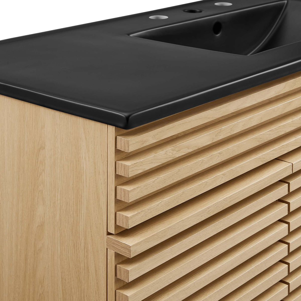 Render 48" Bathroom  Vanity with Black Basin Included