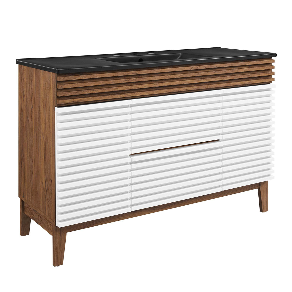 Render 48" Bathroom  Vanity with Black Basin Included - view 9
