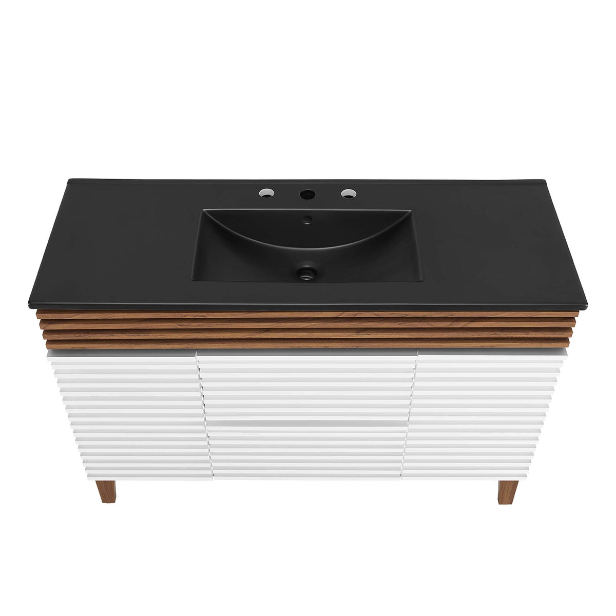 Render 48" Bathroom  Vanity with Black Basin Included - view 54