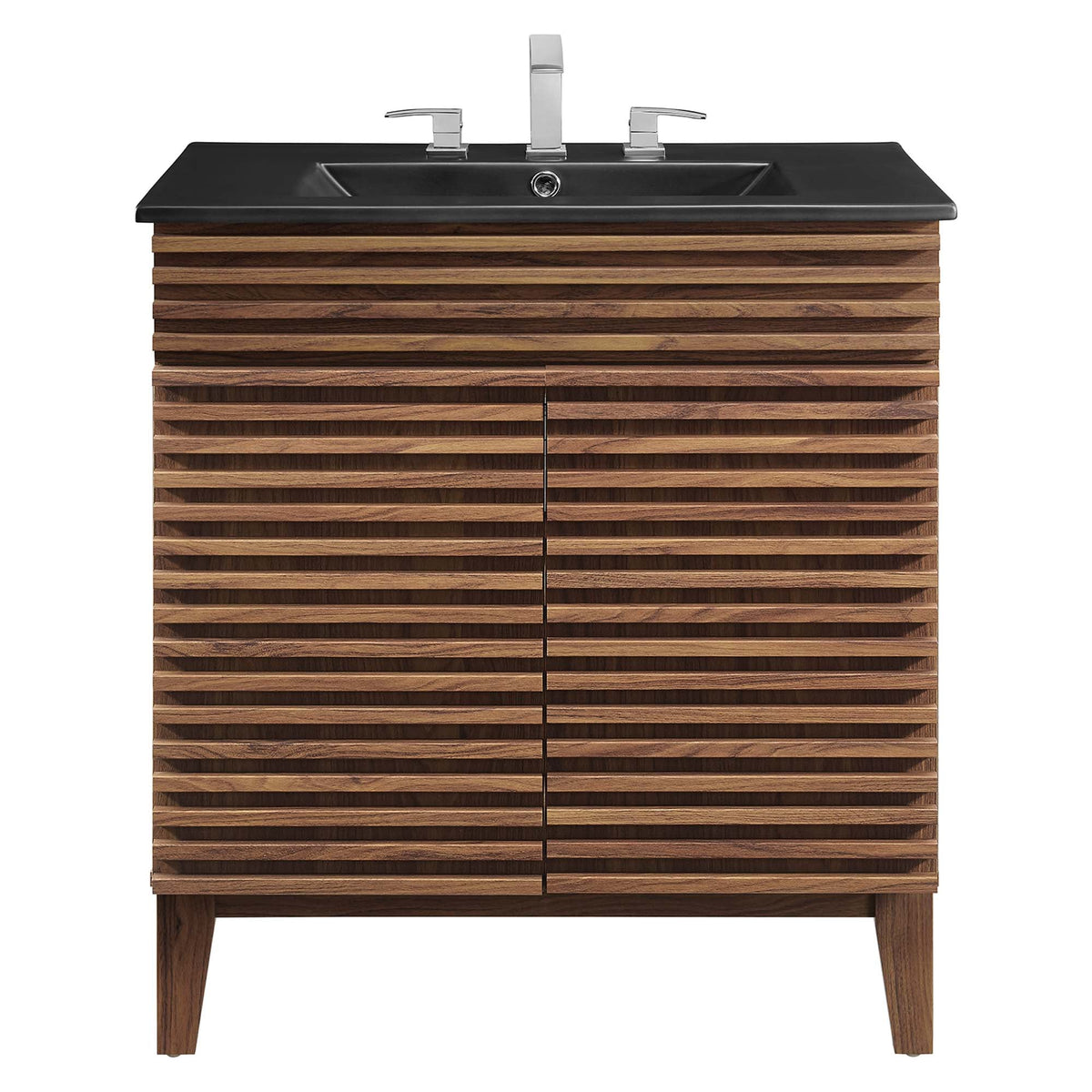 Render Bathroom Vanity with Black Basin Included