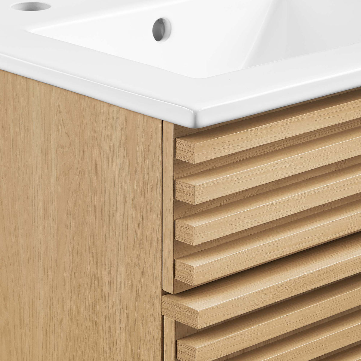 Render 18" and 24" Bathroom Vanities with White Basin Included