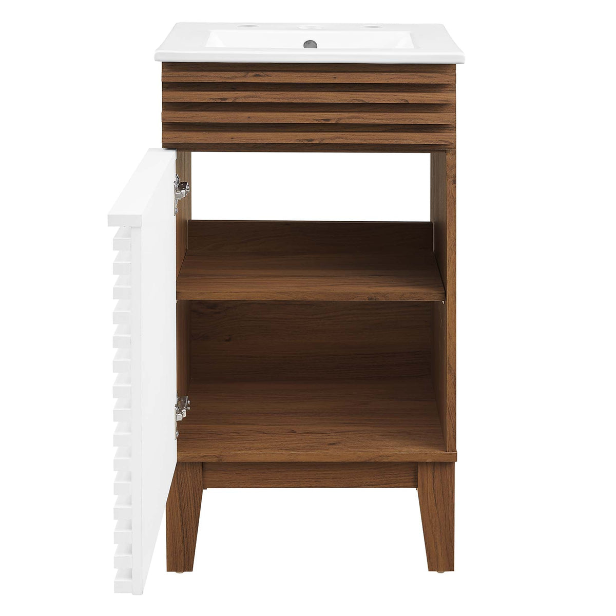 Render 18" and 24" Bathroom Vanities with White Basin Included