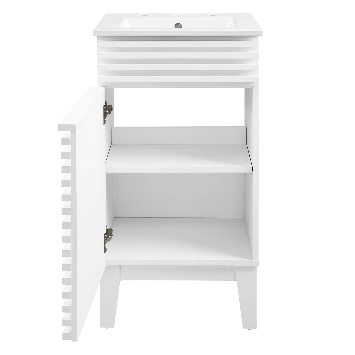 Render 18" and 24" Bathroom Vanities with White Basin Included