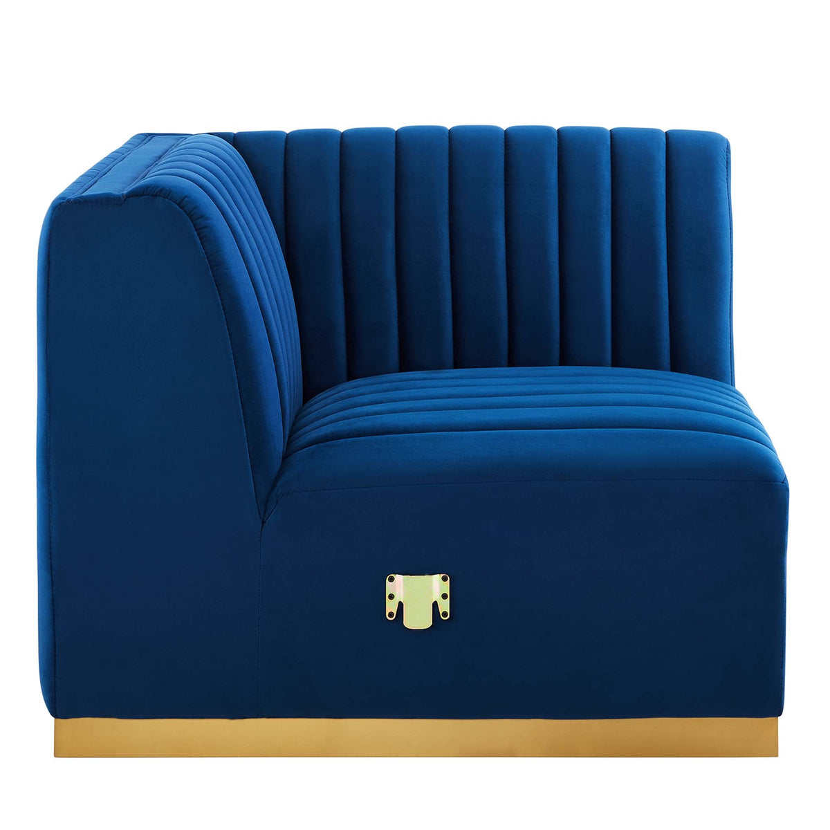 Conjure Channel Tufted Performance Velvet Right Corner Chair - view 9