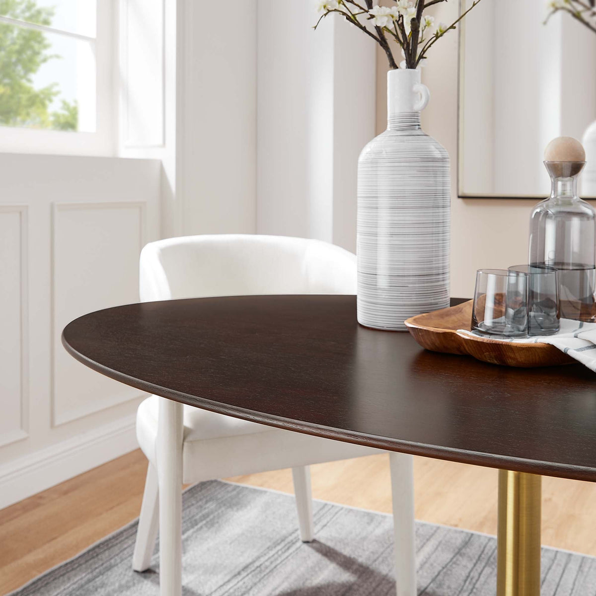 Lippa Oval Wood Dining Table