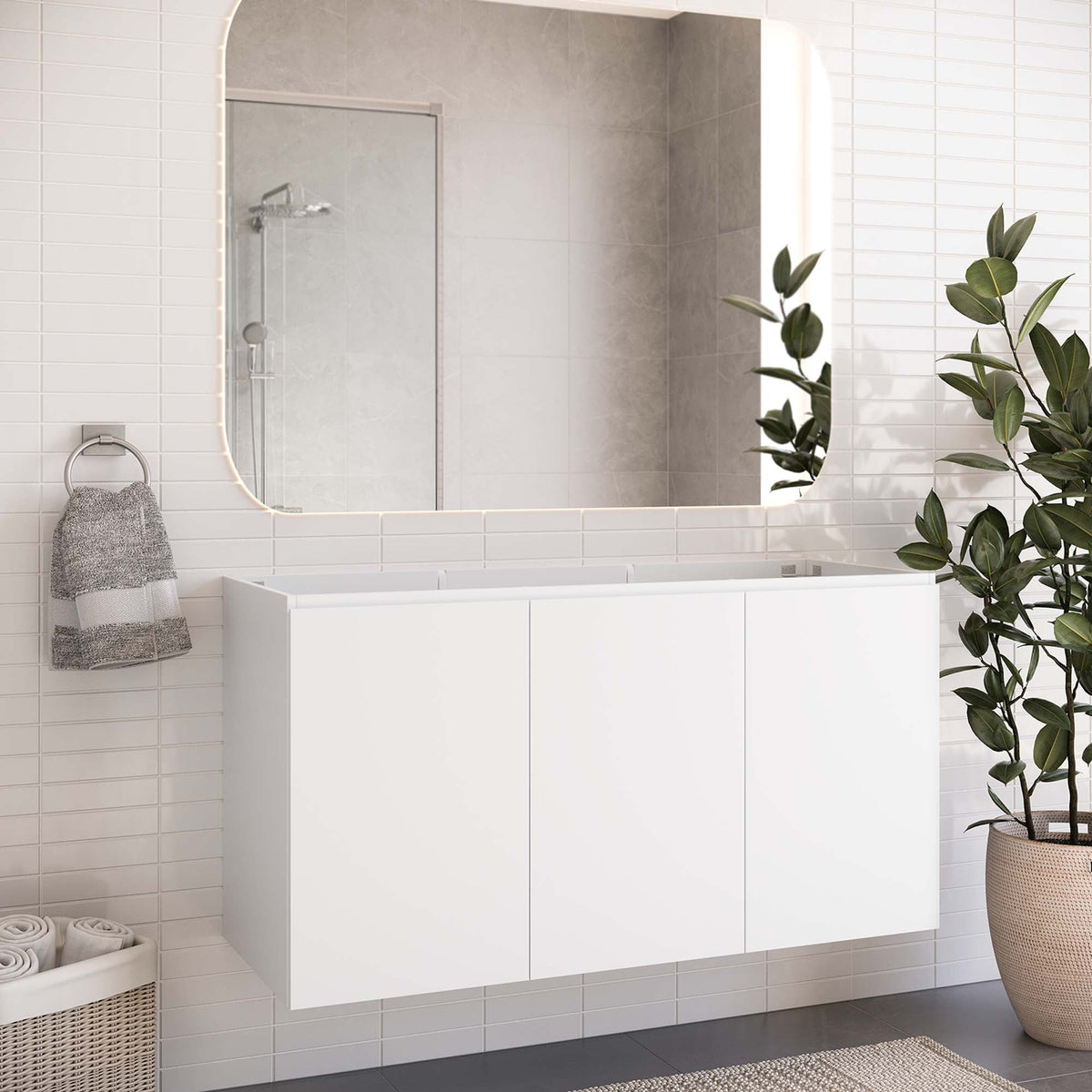 Bryn Wall-Mount Bathroom Cabinet Basin Not Included