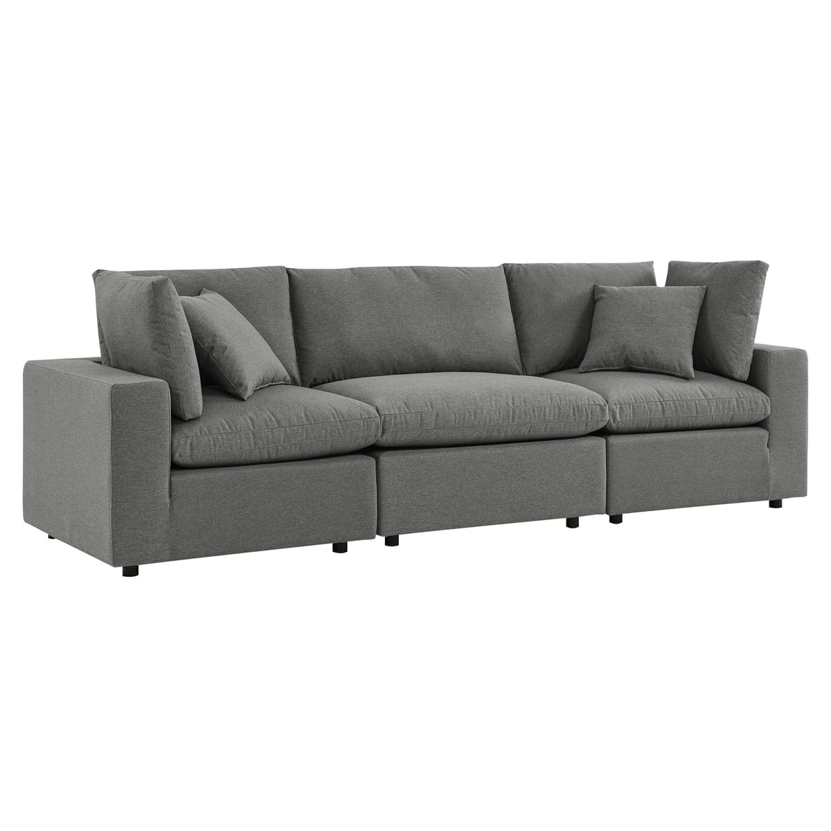 Commix Overstuffed Outdoor Patio Sofa - view 3