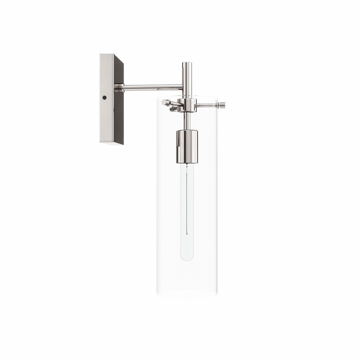 Skylark Wall Sconce, Clear Polished Nickel - view 2