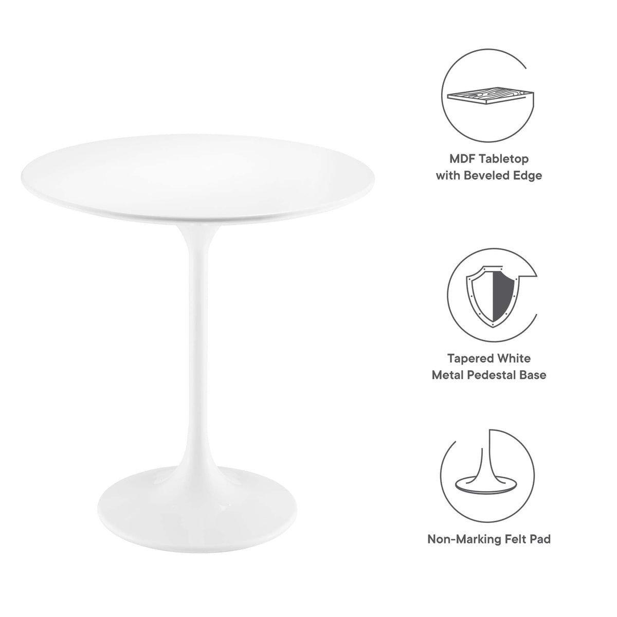 Lippa Round Wood Side Table