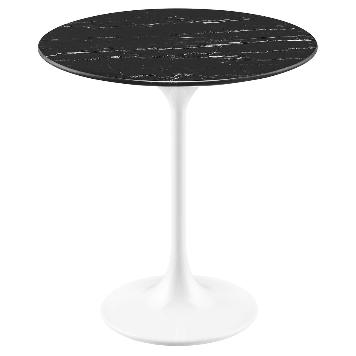 Lippa Round Artificial Marble Side Table - view 1