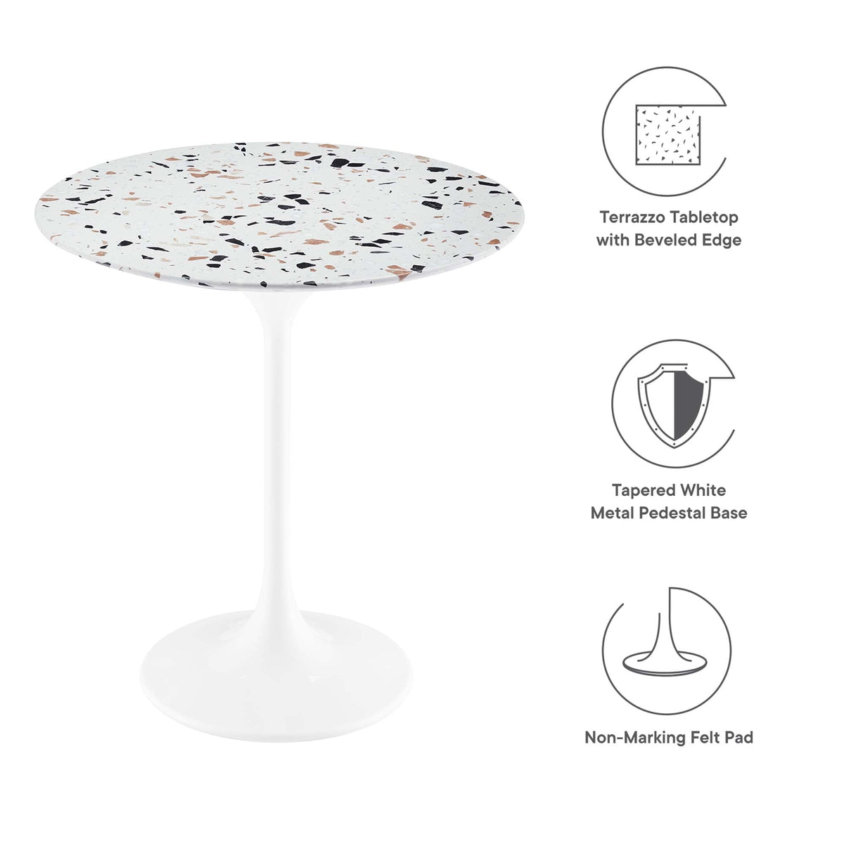 Lippa Round Terrazzo Side Table - view 10