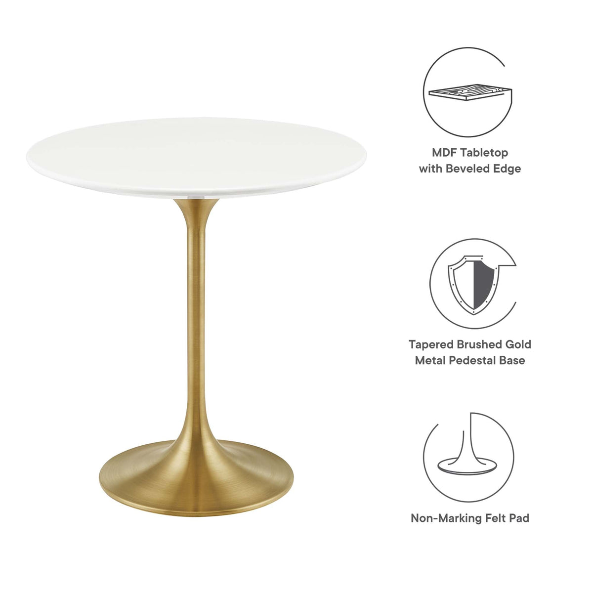 Lippa Round Wood Side Table