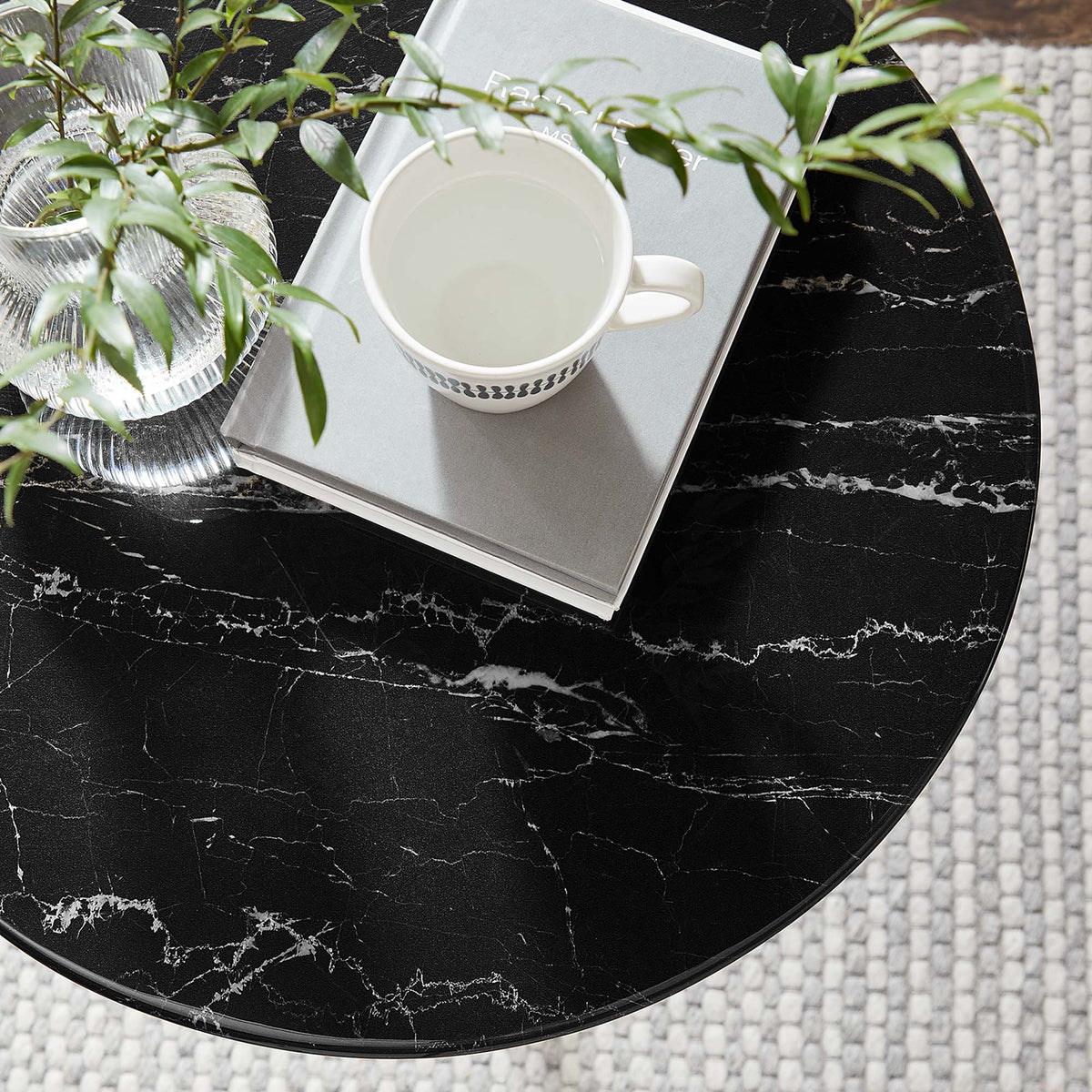 Lippa Round Artificial Marble Side Table - view 33