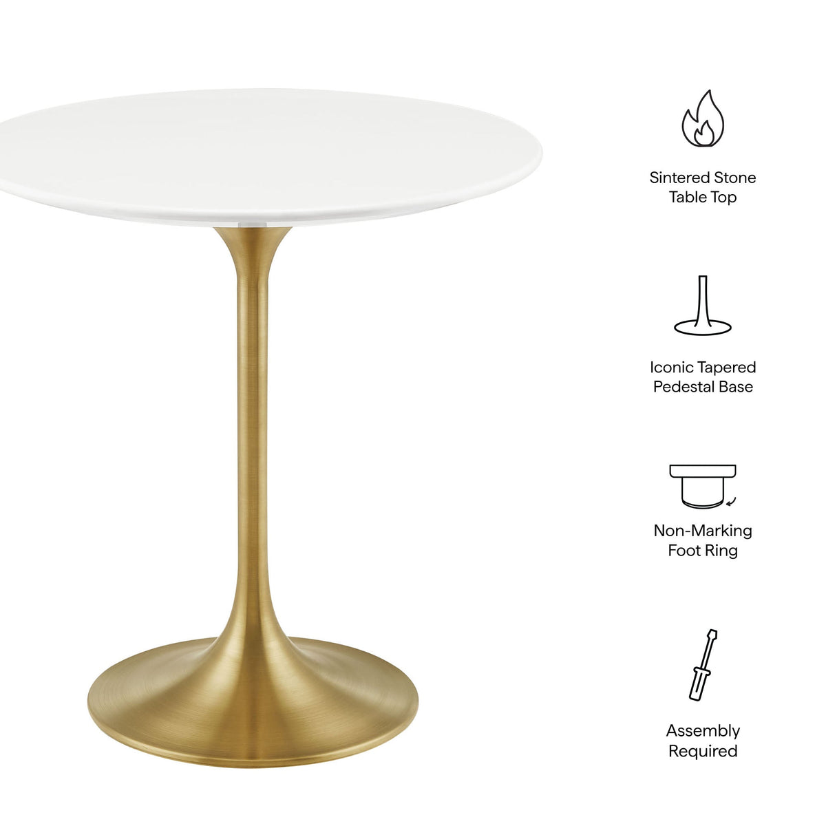 Lippa 20" Round Wood Side Table