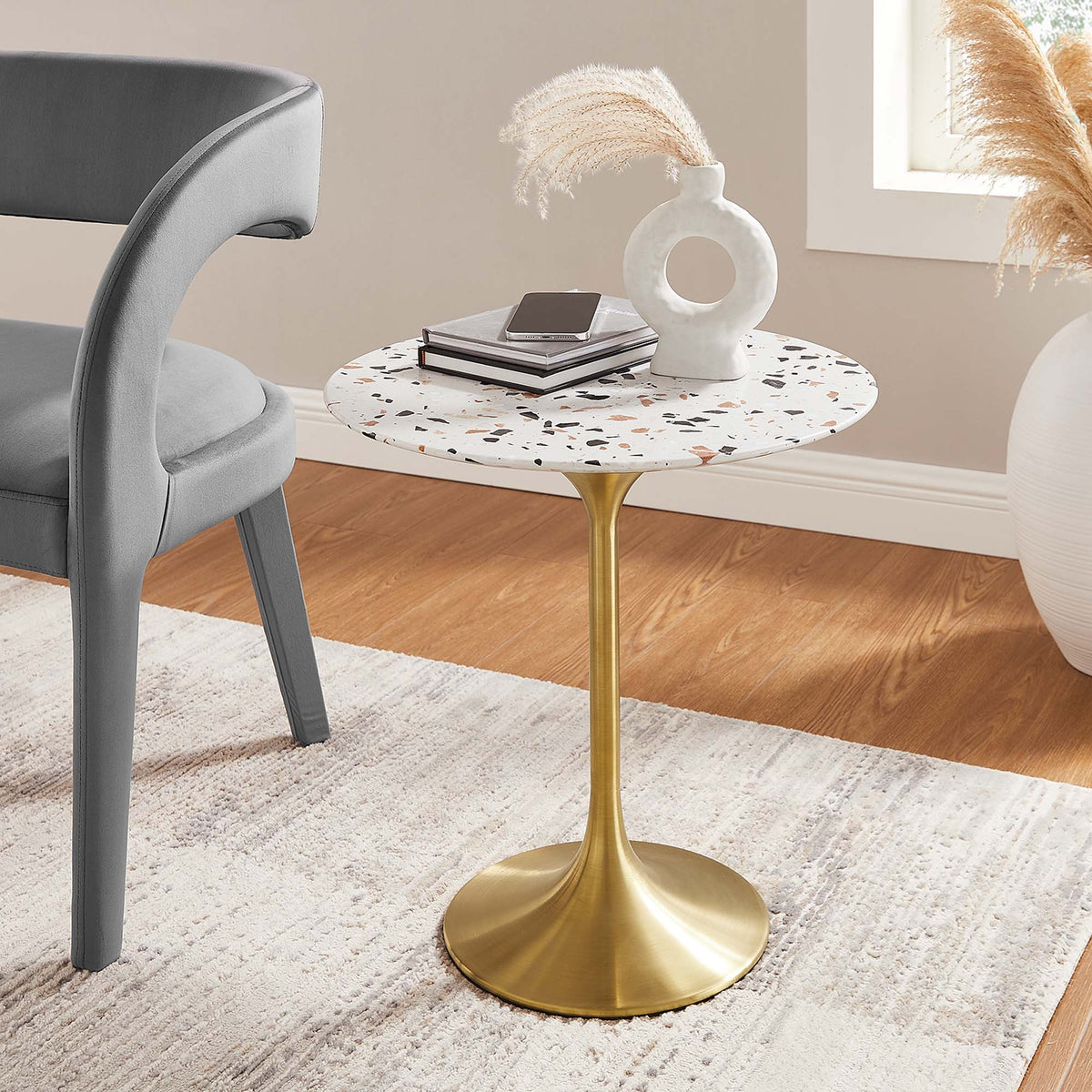 Lippa Round Terrazzo Side Table - view 20