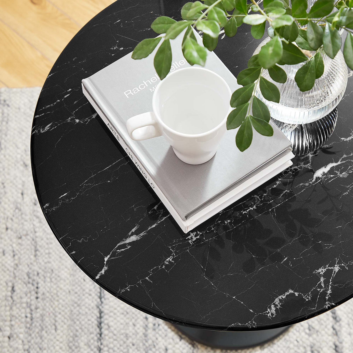 Lippa Round Artificial Marble Side Table - view 35