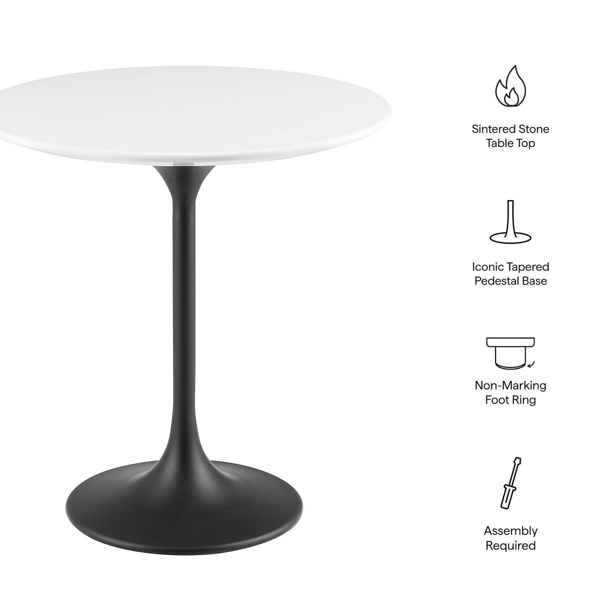 Lippa 20" Round Wood Side Table