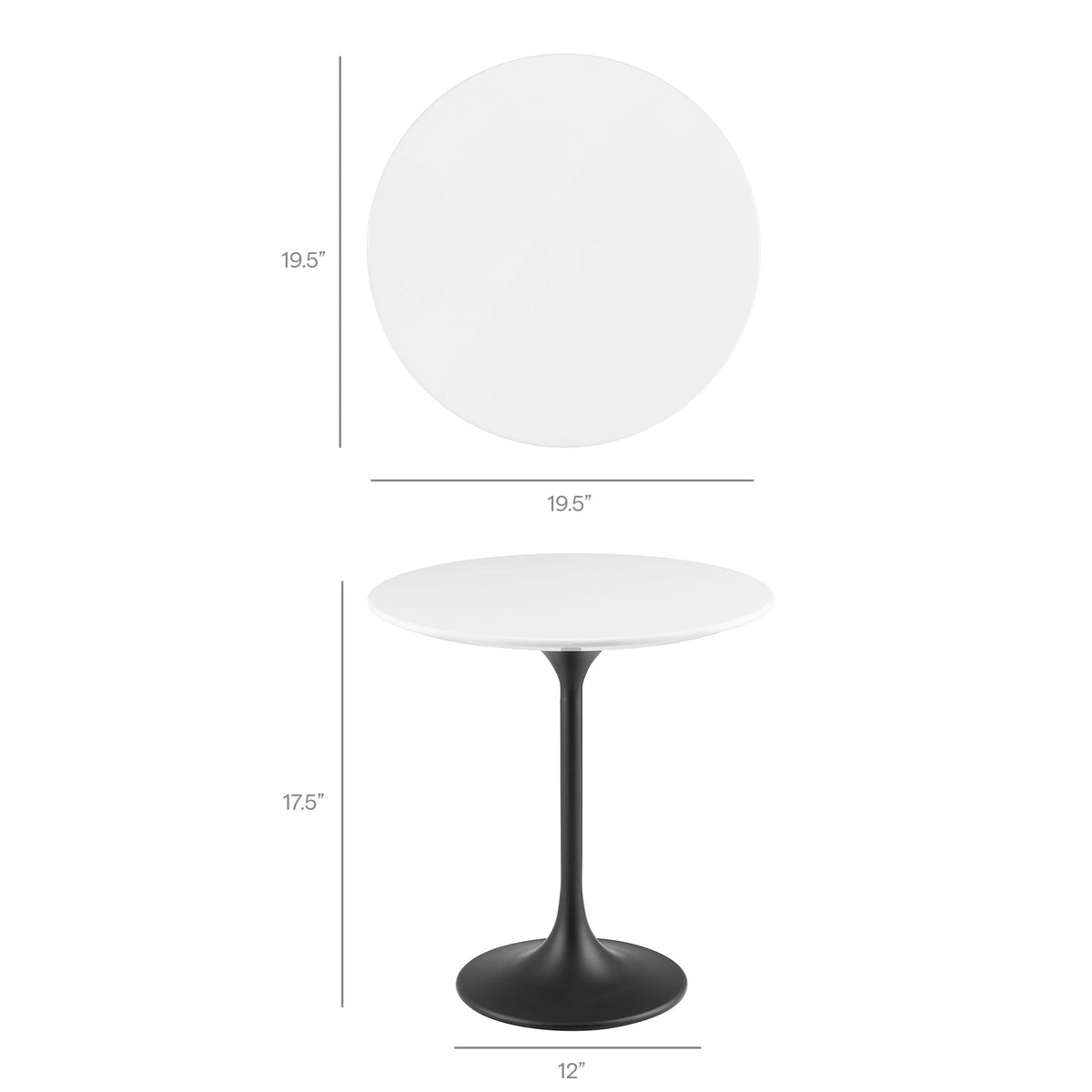 Lippa 20" Round Wood Side Table