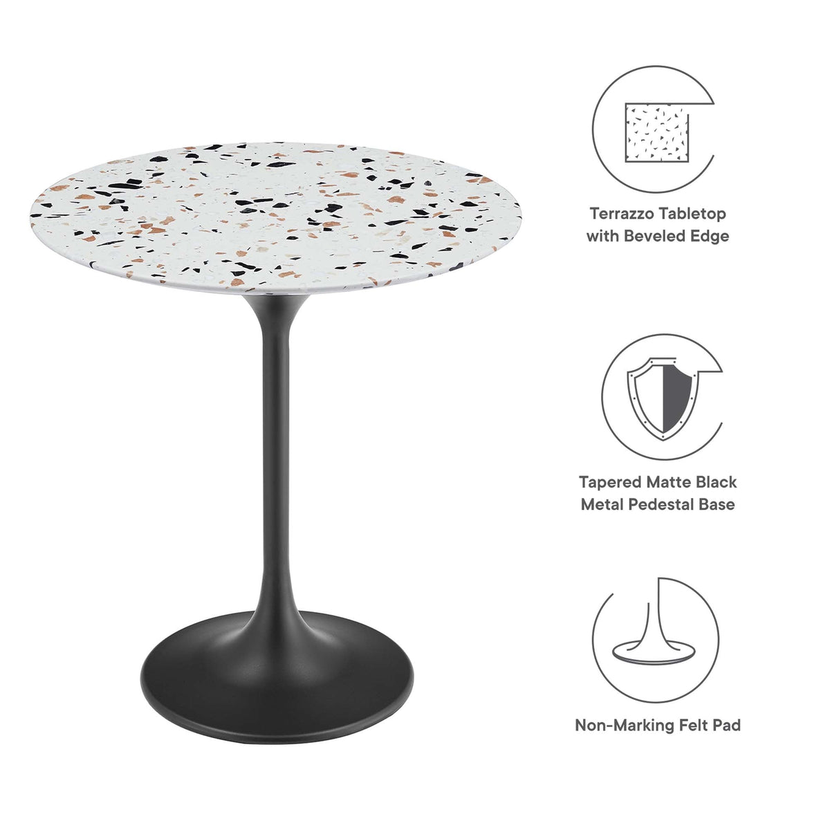 Lippa Round Terrazzo Side Table - view 12