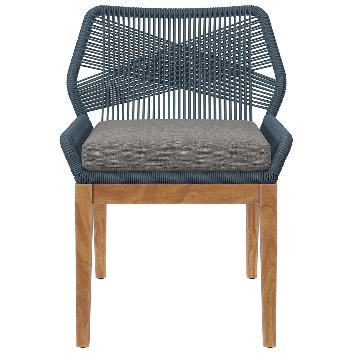 Wellspring Outdoor Patio Teak Wood Dining Chair - view 10