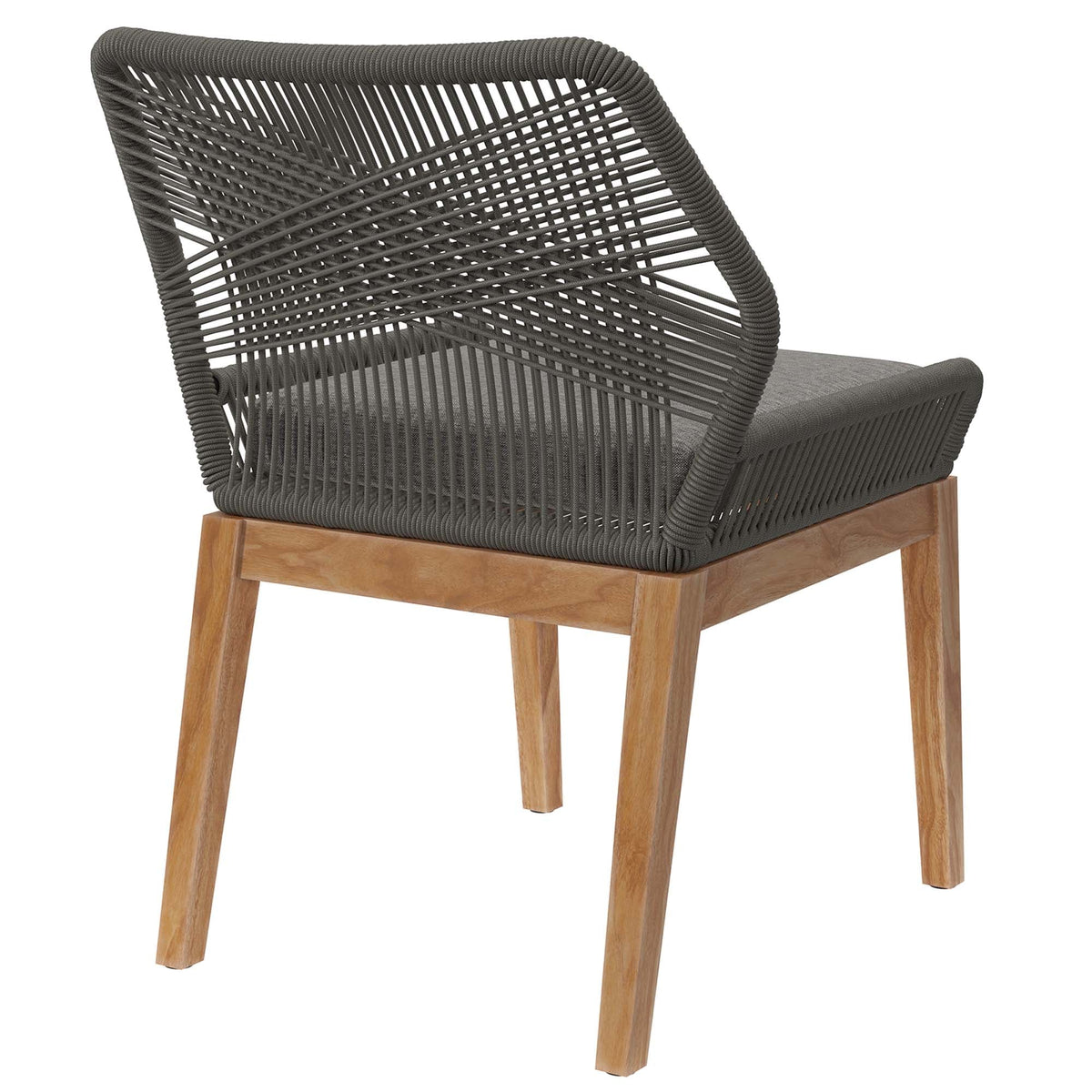 Wellspring Outdoor Patio Teak Wood Dining Chair - view 8