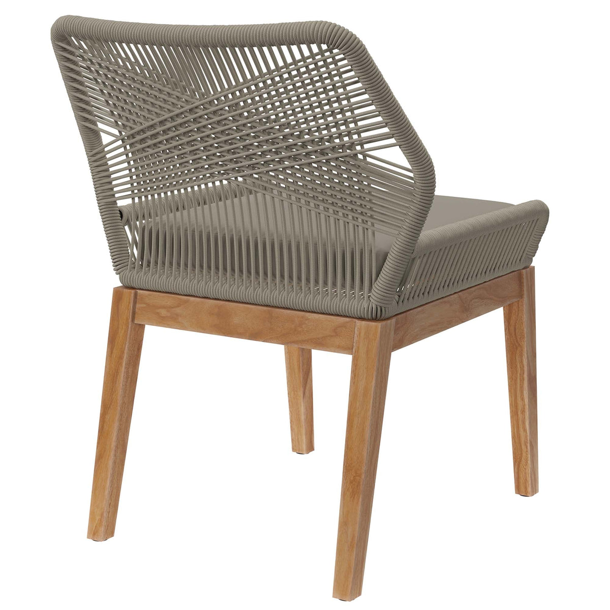 Wellspring Outdoor Patio Teak Wood Dining Chair - view 9