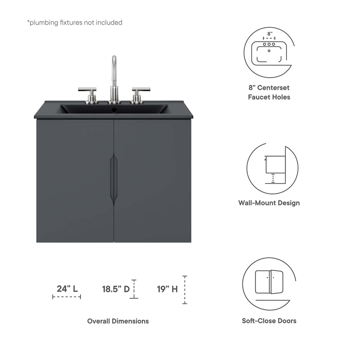 Vitality Bathroom Vanity Basin Included